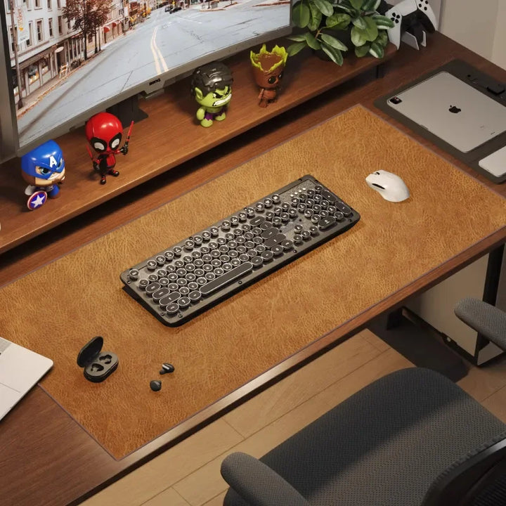 CLEVLO | RetroDesk Vegan Leather Mouse Pad