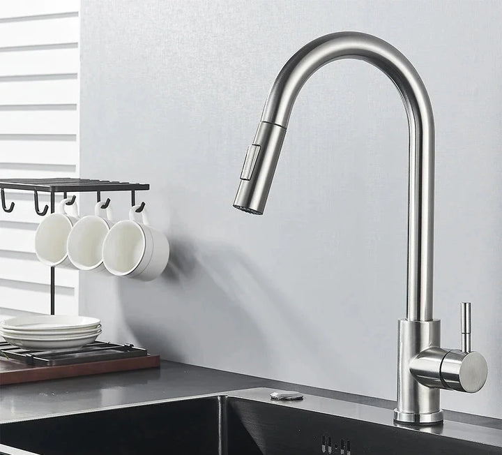 MidnightSpray | Elegant Deck Mounted Kitchen Faucet