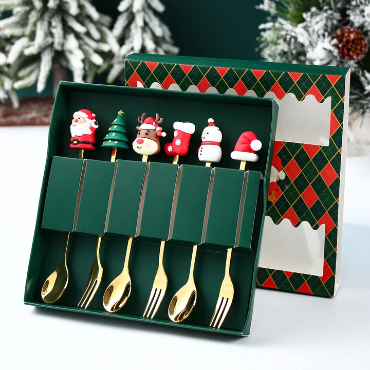 FestiveClassics | Exquisite Christmas Cutlery Set
