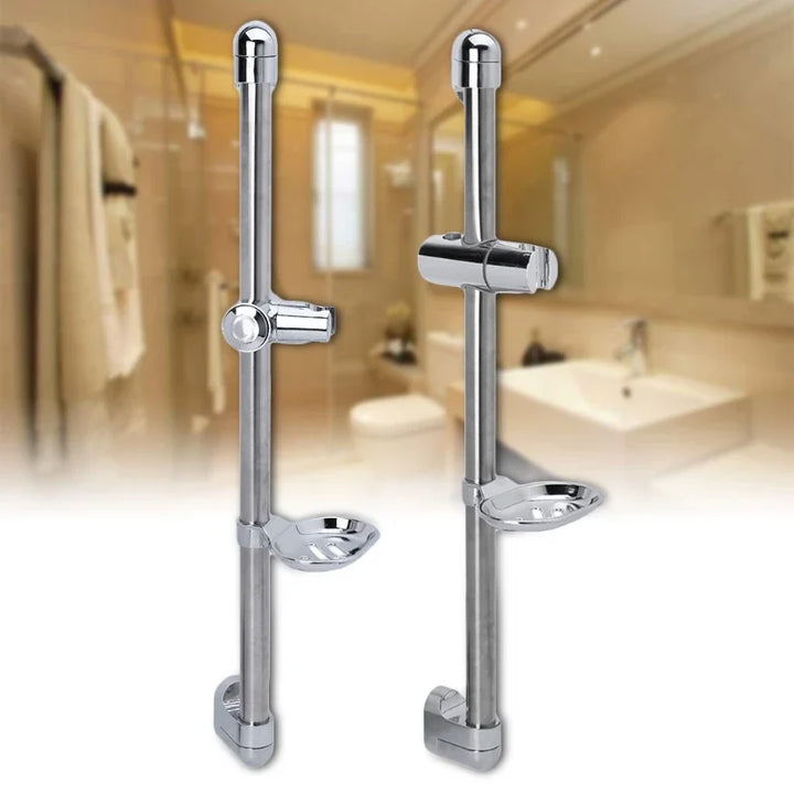 FlexiHouwer | Adjustable Shower Rail with Soap Dish