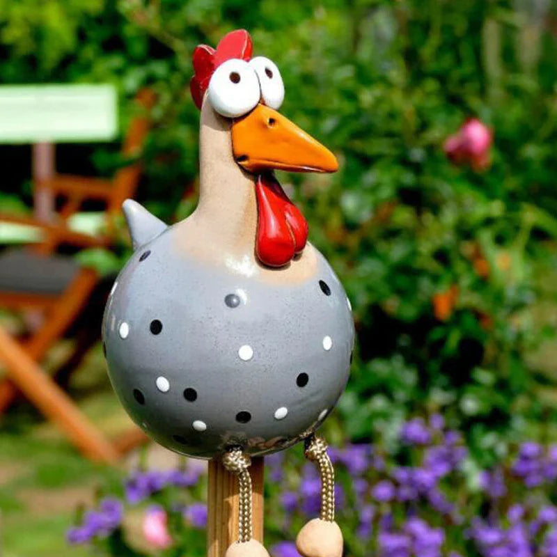 CluckChic | Luxe Funny Chicken Fence Decoration for Home and Garden