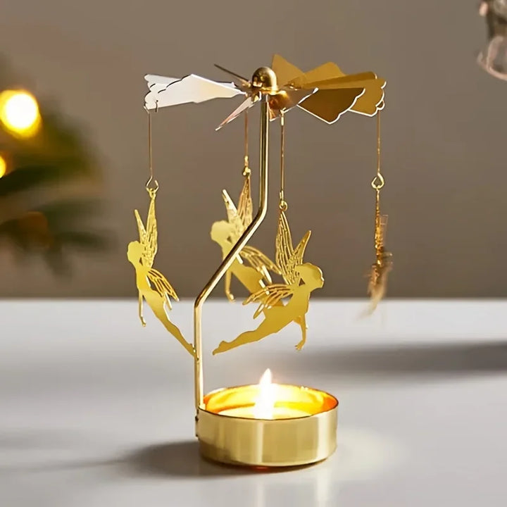 TwinkleFlame | Rotating Candle Holder for Special Occasions