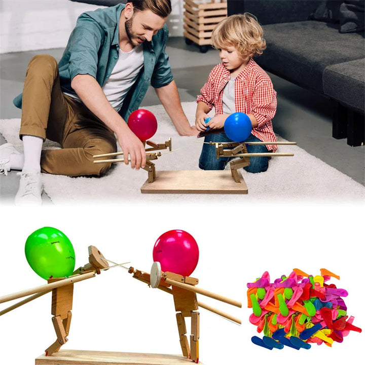 Wooden and Metal Balloon Pop Game - Fun for Young and Old - Perfect for Parties, with a Sturdy Construction -