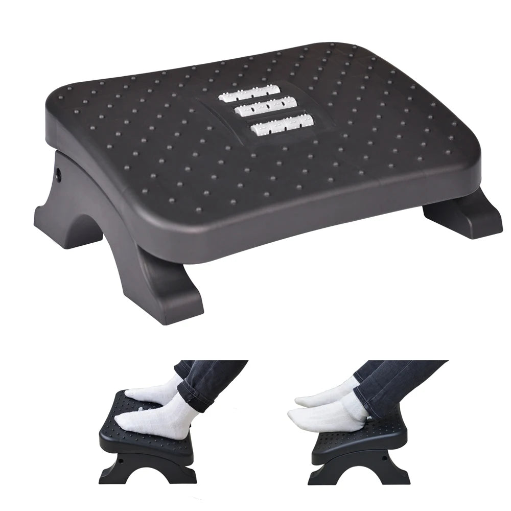 CLEVLO | Ergonomic Footrest with Massage Rollers