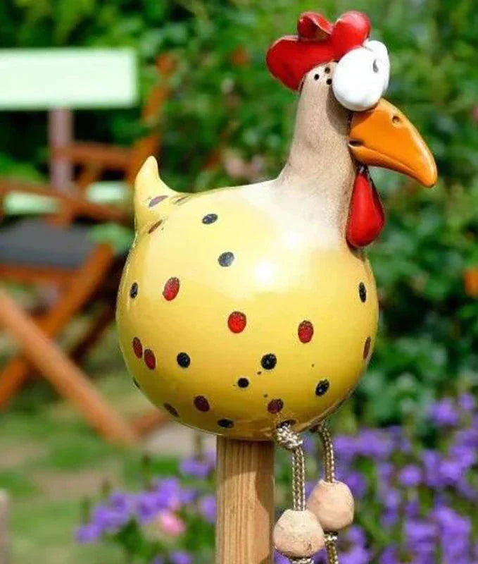 CluckChic | Luxe Funny Chicken Fence Decoration for Home and Garden
