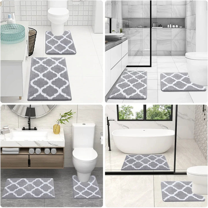 MicroSoftSet | Microfiber Bathroom Mats Set