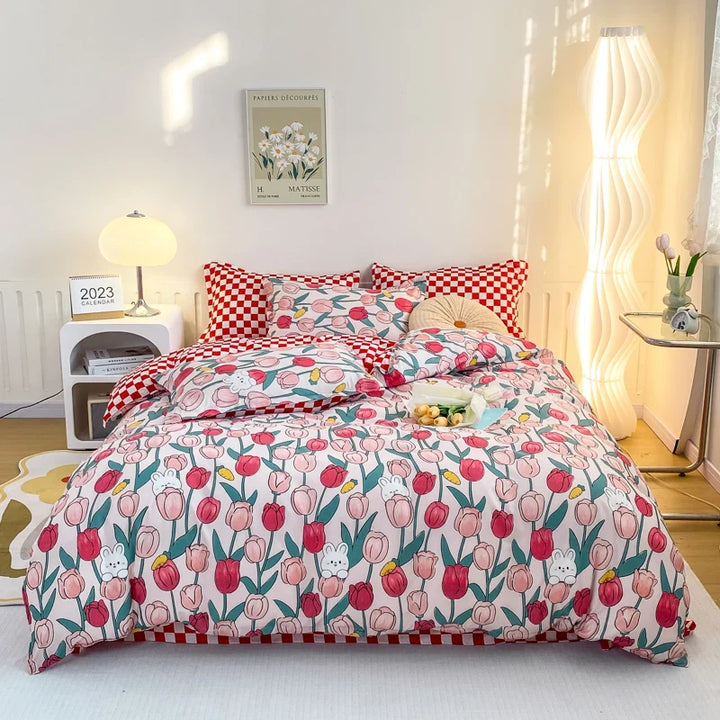 ZigzagVibe | Retro Geometric Duvet Cover