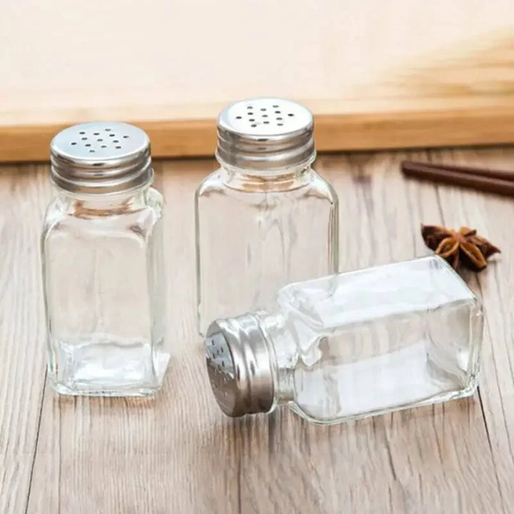 Gourmet Glass | Luxe Glass Cruet for Salt and Pepper