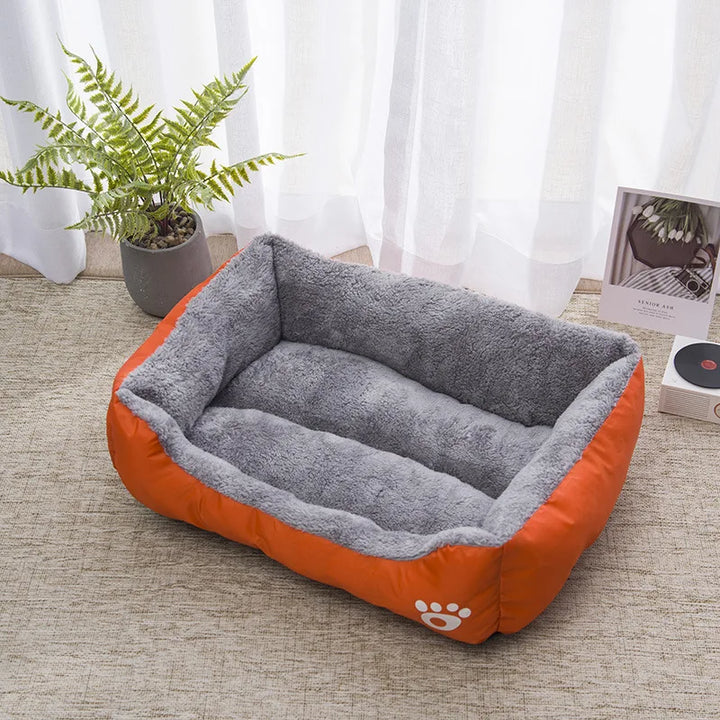 Winter Soft Warm House for Dogs - Color Square and Waterproof Dog Mat