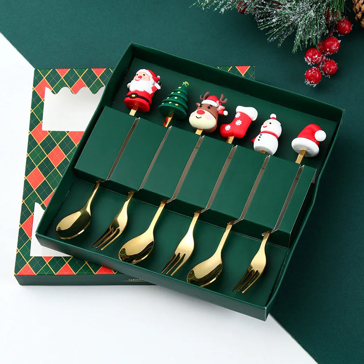 FestiveClassics | Exquisite Christmas Cutlery Set
