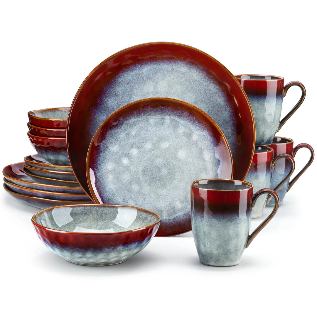 VibrantStar | Green & Red Oven-Safe Glaze Set
