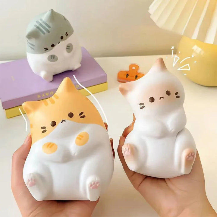 PurrSquish - Cute Cat Stress Ball for Relaxation - Squeezable Cat Figure