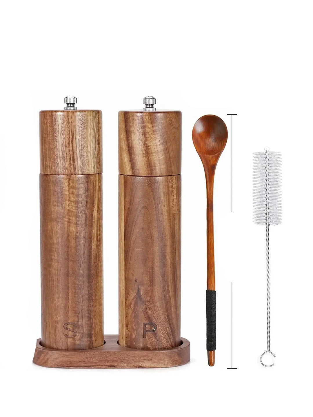 EetStijl | Luxury Wooden Salt and Pepper Mill Set
