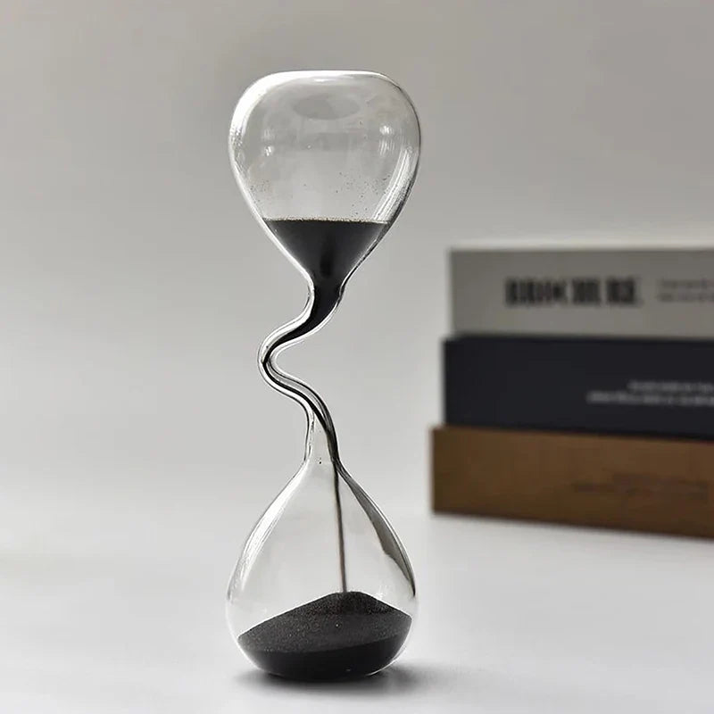 ElegantFlow | Curved Glass Sand Timer
