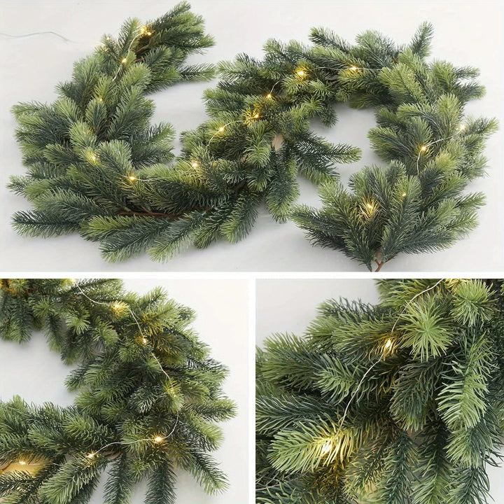 LichtLuxe | Artificial Pine Garland with LED Lighting