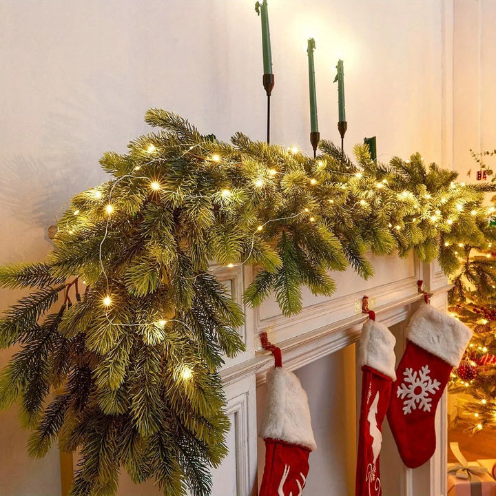 LichtLuxe | Artificial Pine Garland with LED Lighting