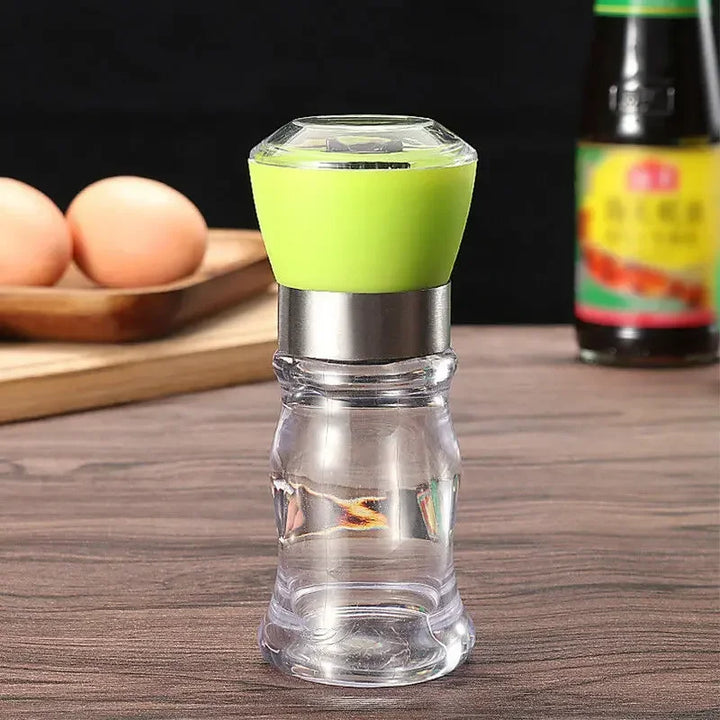 Culinary Flair | Premium Manual Pepper Mill with Transparent Bottle