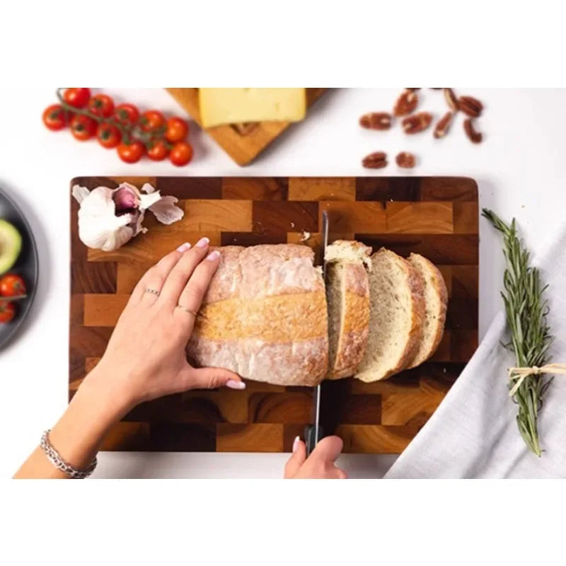 AcaciaPlus | Double-Sided Cutting Board with Drainage System