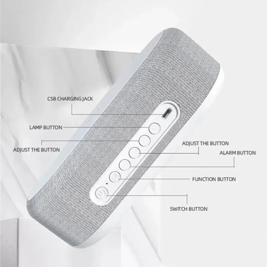 CLEVLO | 4-in-1 Wireless Charging Alarm Clock