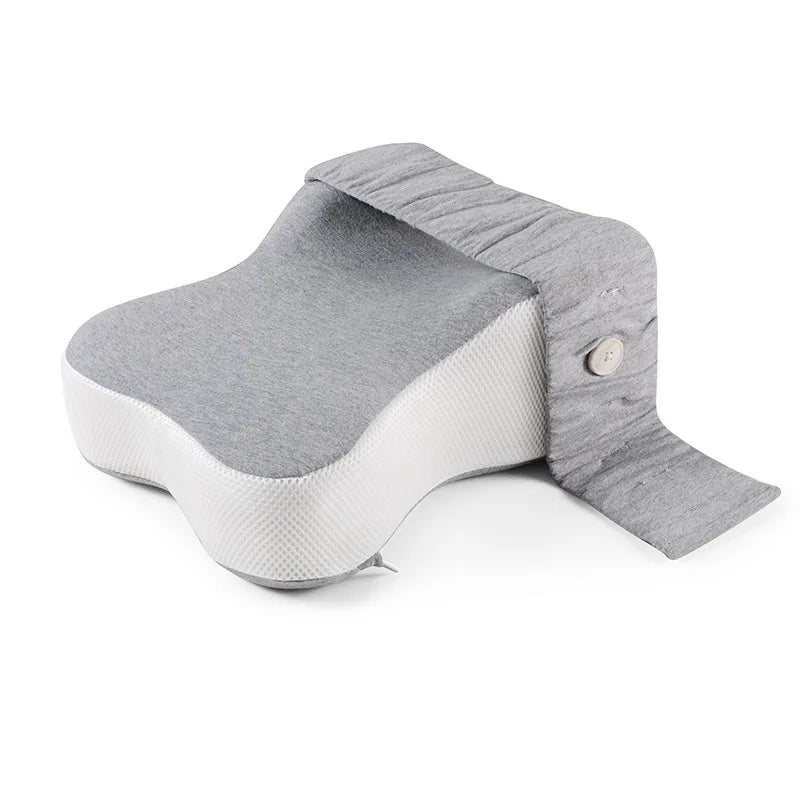 KneeCloud Ergonomic Support Pillow - Relieves Knee and Hip Pain - Promotes Better Sleep Quality - Washable Cover