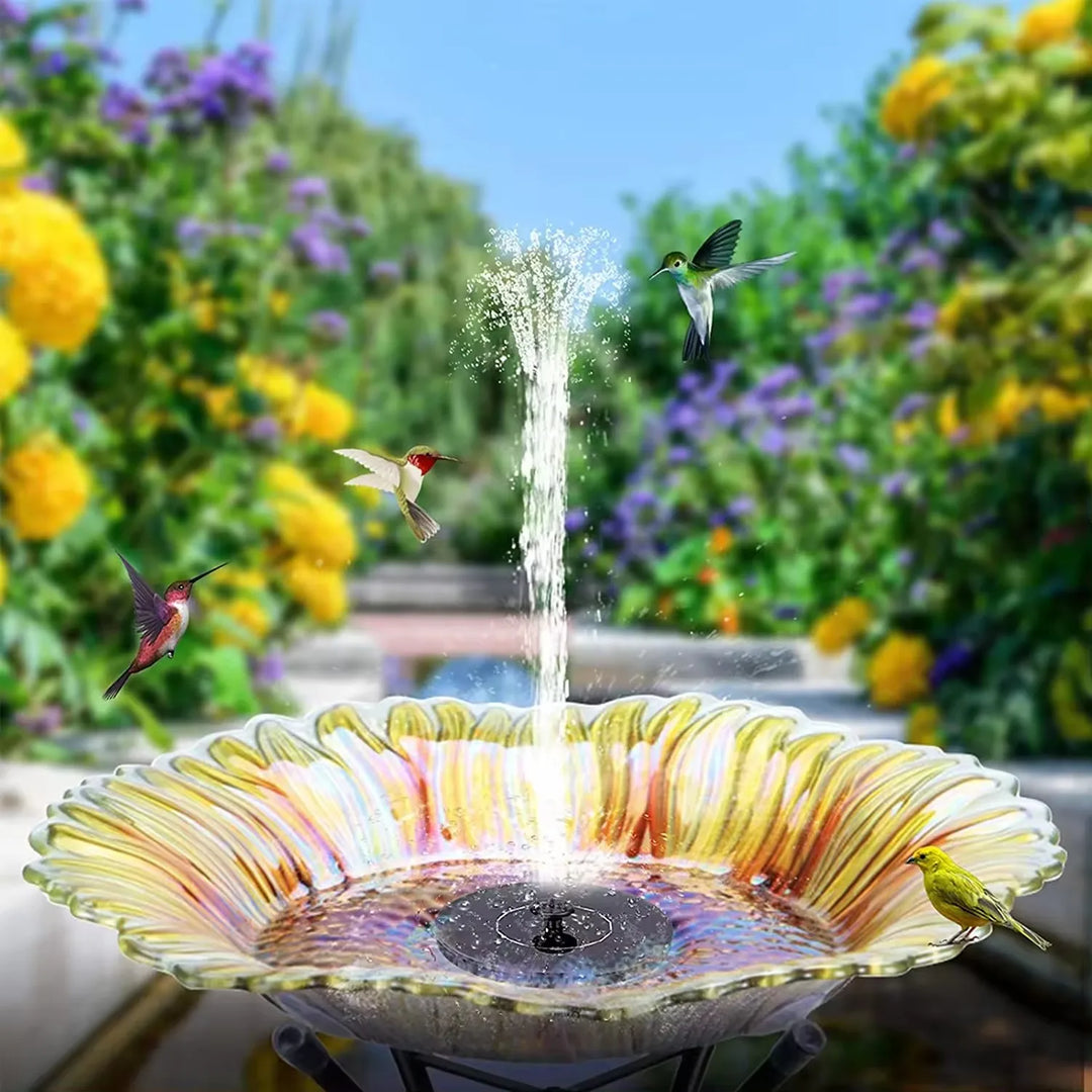 Solar Garden Bird Fountain - Eco-Friendly Design for Your Garden - Easy Installation and Maintenance