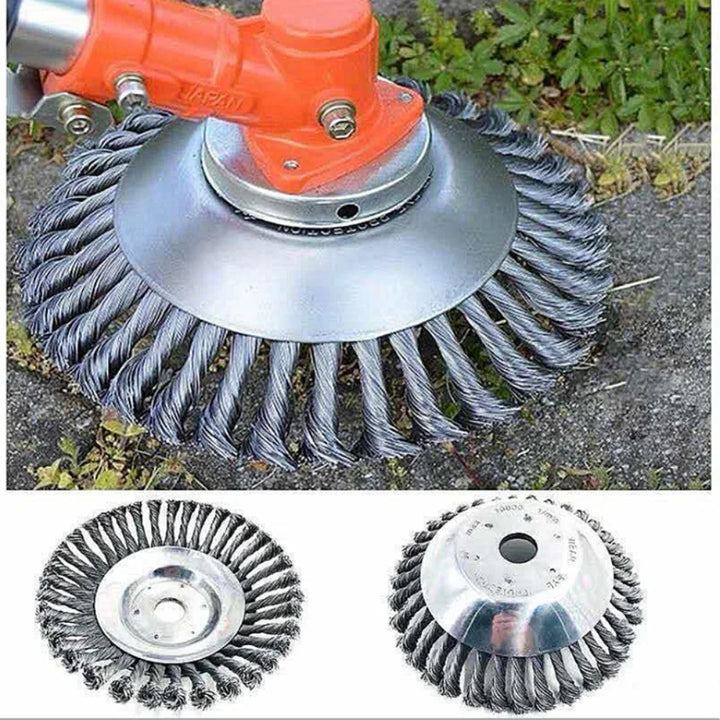 GrassMaster Disc - 15.25/20.32/25.4 cm Wire Brush Cutting Head - Perfect for Lawns and Garden Maintenance