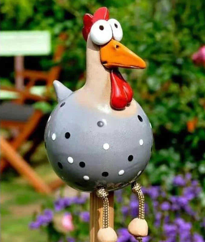 CluckChic | Luxe Funny Chicken Fence Decoration for Home and Garden