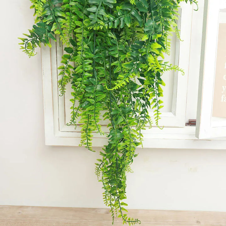 PersianElegance | Luxe Hanging Fern Leaves Decorative Plant