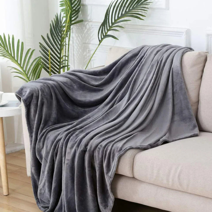 ReisKnus | Gray Blanket for Camping and Office