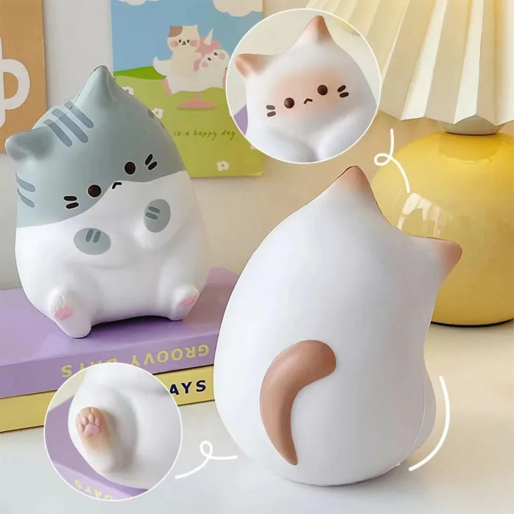 PurrSquish - Cute Cat Stress Ball for Relaxation - Squeezable Cat Figure