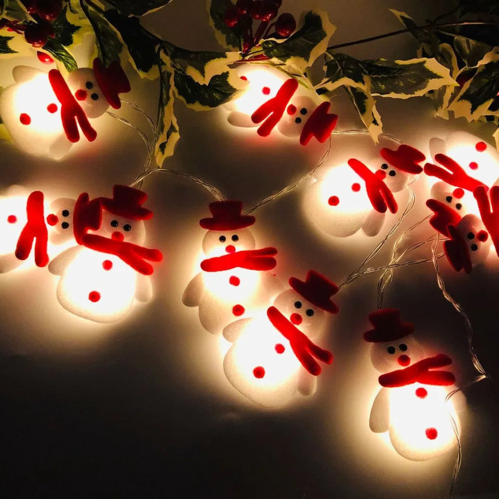 FrostyGlow – Snowman Christmas Tree Lights and Hanging Ornaments