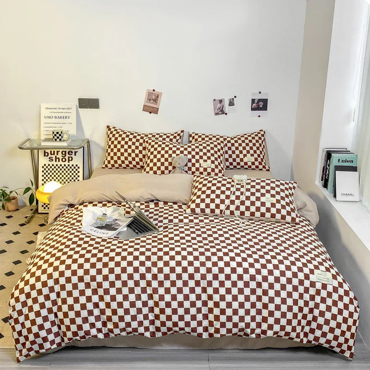 MonoChic | Soft Geometric Duvet Cover