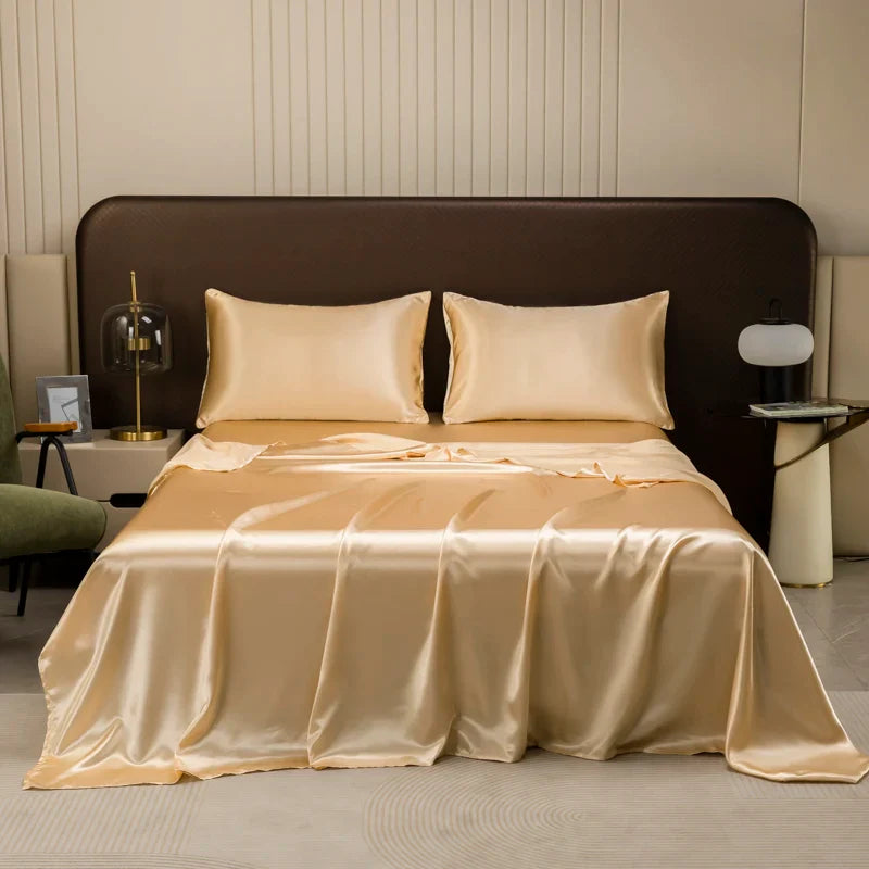 SatinLuxury | High-Quality Black Satin Sheet