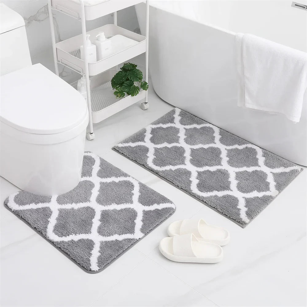 MicroSoftSet | Microfiber Bathroom Mats Set