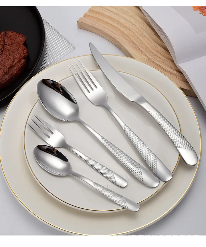 WesternGold | Elegant Golden Steak Knife and Cutlery Set