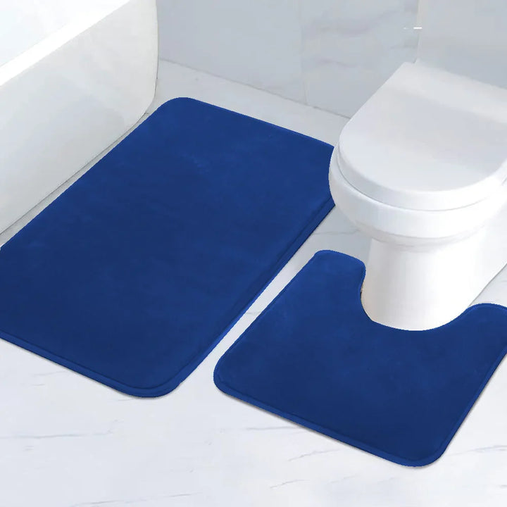 AquaStripesSponge | Washable Striped Sponge Bath Mats