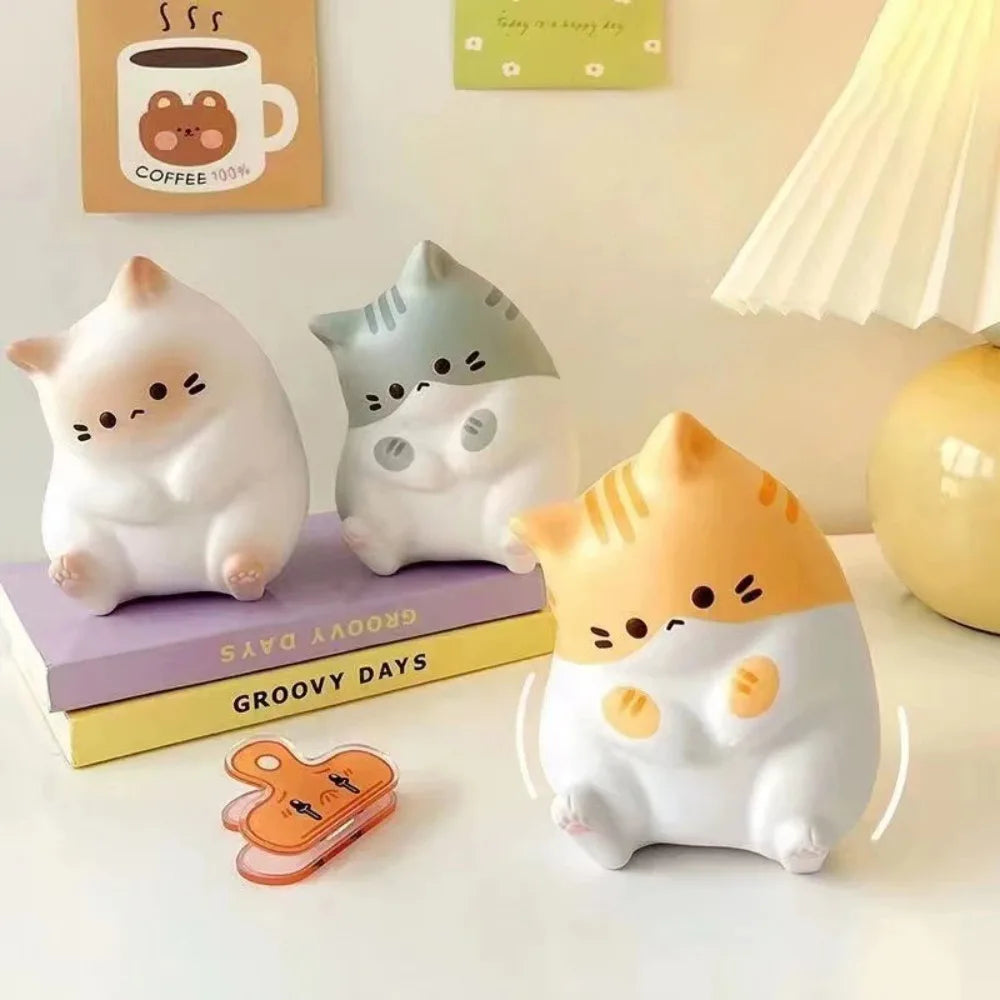 PurrSquish - Cute Cat Stress Ball for Relaxation - Squeezable Cat Figure