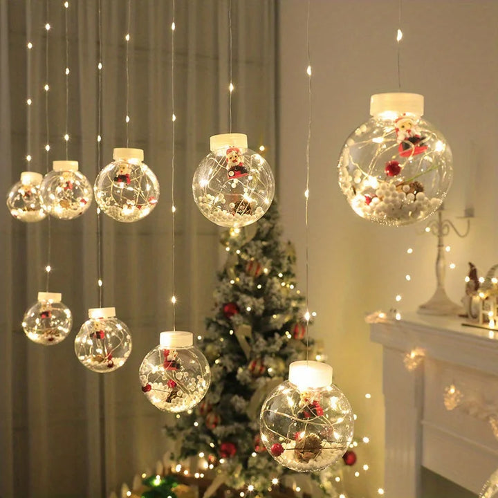 LanternLuxe | Warm LED Christmas Curtain Decor