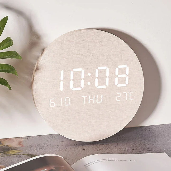 WoodenWake | Eco-friendly LED Clock for the Desk