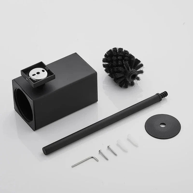 MidnightScrub | Stylish Black Toilet Brush & Holder