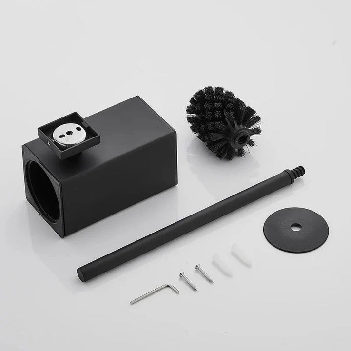 MidnightScrub | Stylish Black Toilet Brush & Holder