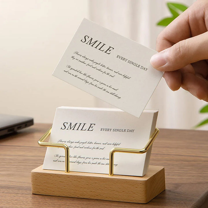 CLEVLO | WoodLine Business Card Holder