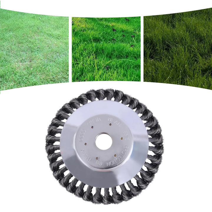 ProTrim Brush - Professional Steel Wire Grass Trimmer Head - Durable Weed Brush for Efficient Cutting