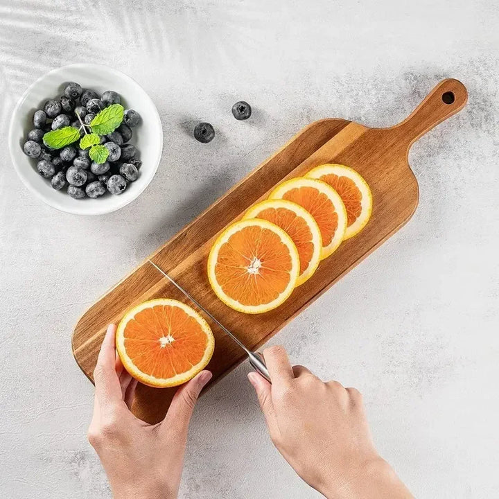 PlankDelight | Wooden Cheese and Serving Cutting Board