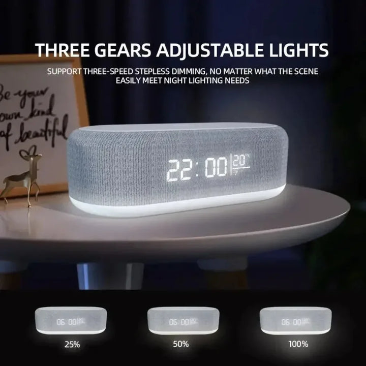 CLEVLO | 4-in-1 Wireless Charging Alarm Clock