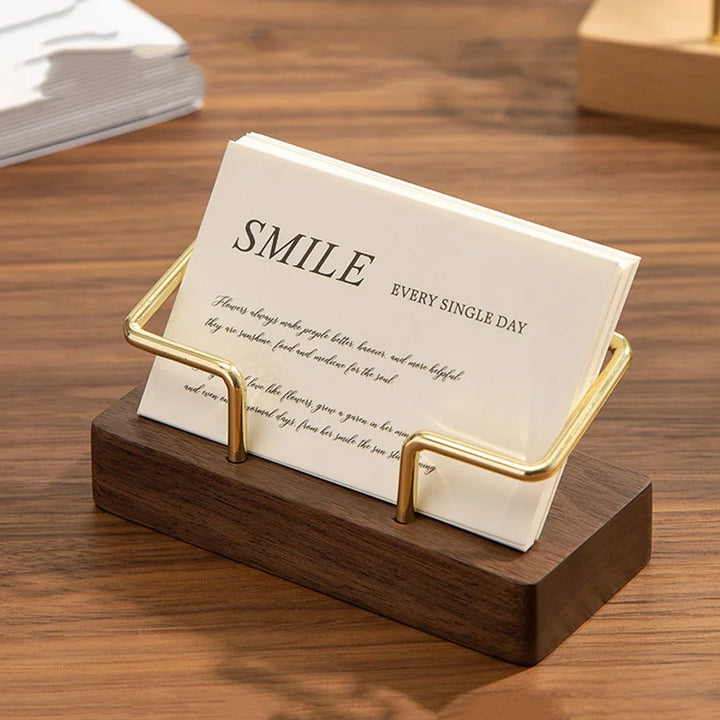 CLEVLO | WoodLine Business Card Holder