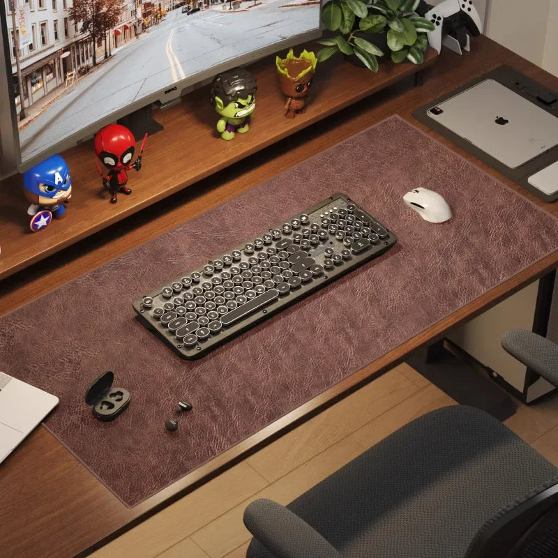 CLEVLO | RetroDesk Vegan Leather Mouse Pad