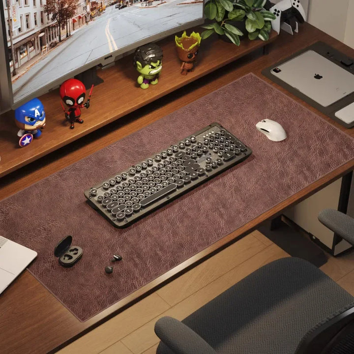 CLEVLO | RetroDesk Vegan Leather Mouse Pad
