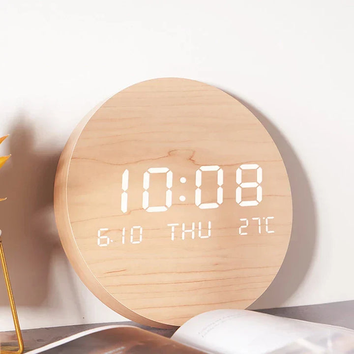 WoodenWake | Eco-friendly LED Clock for the Desk