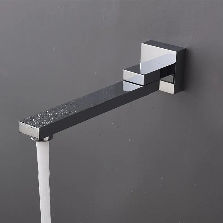 ChromaStream | Black-Chrome Bath Faucet